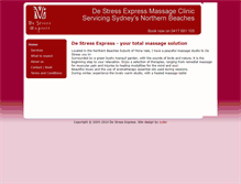 Tablet Screenshot of destressexpress.com.au